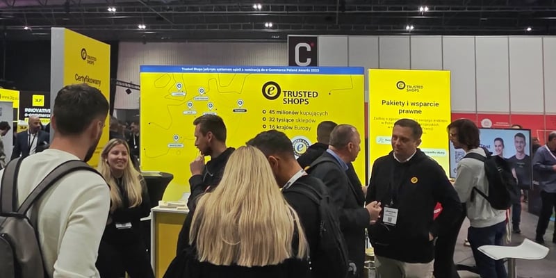 Zespół Trusted Shops przy stoisku